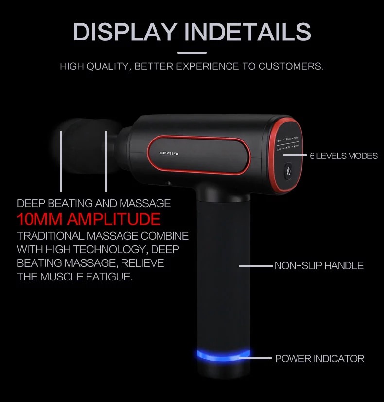 Best Selling Smart Deep Tissue hand held heated massage gun Body Massager