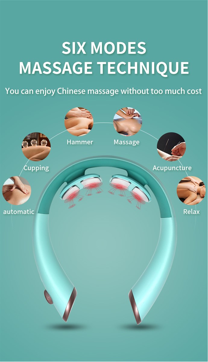 Electric Mini USB Rechargeable Vibrate Neck Therapy Massager