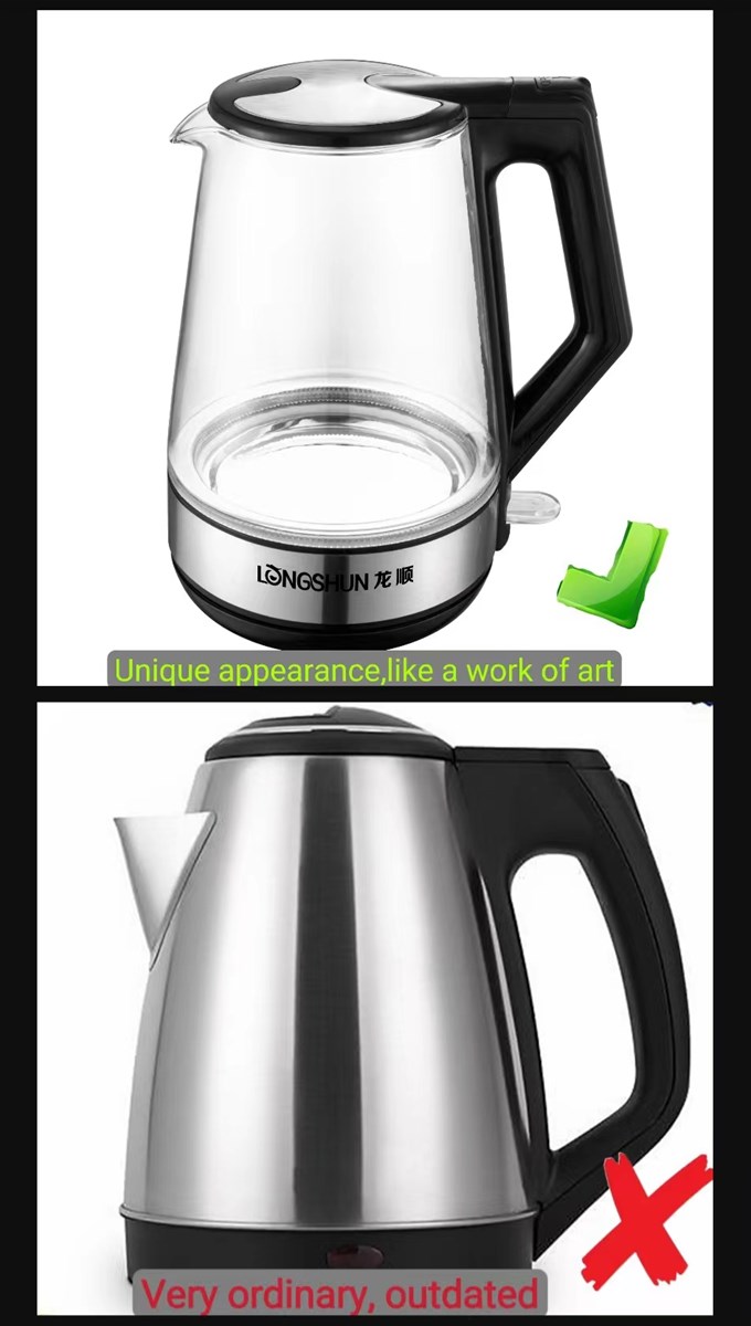 Factory direct sales glass electric kettle household constant temperature electric large capacity kettle