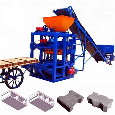 Semiautomatic vibrating clay cement brick making machine