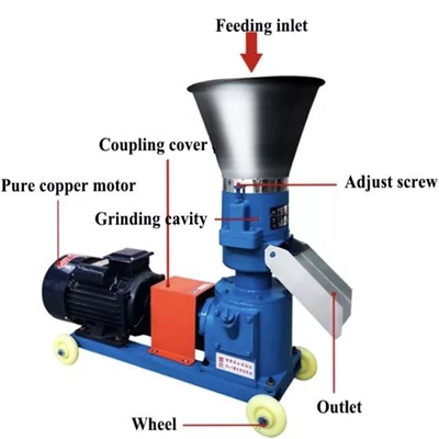 Small chicken feed small pellet feed pellet machine