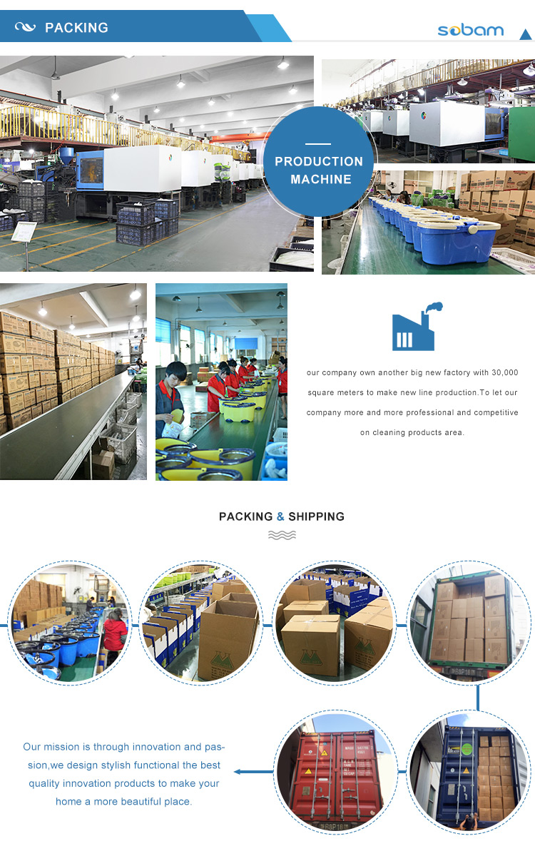 Sell Well New Type Clean and Dirty Water Separation Mop Hand Free Washing Dry and Wet Mop