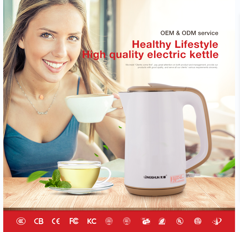 Plastic Electric Kettle Kitchen Appliance Tea Water Kettle 18L
