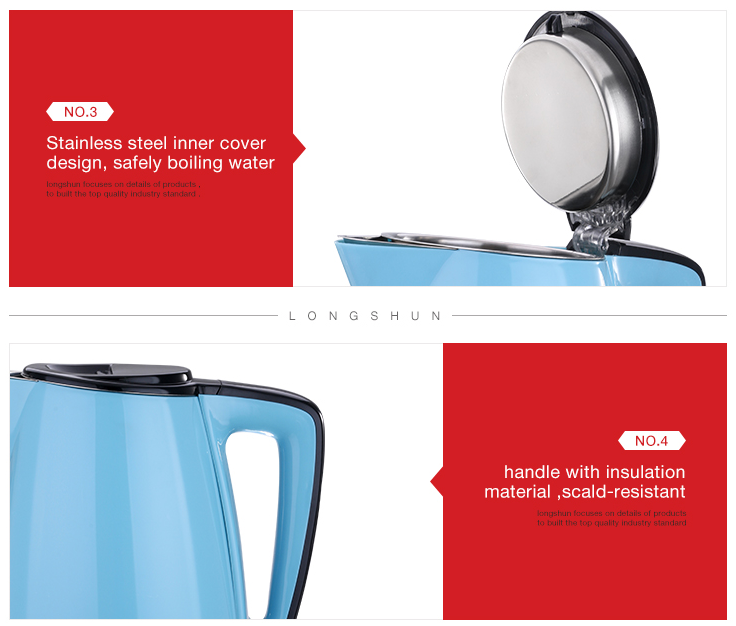 Plastic Electric Kettle Kitchen Appliance Tea Water Kettle 18L