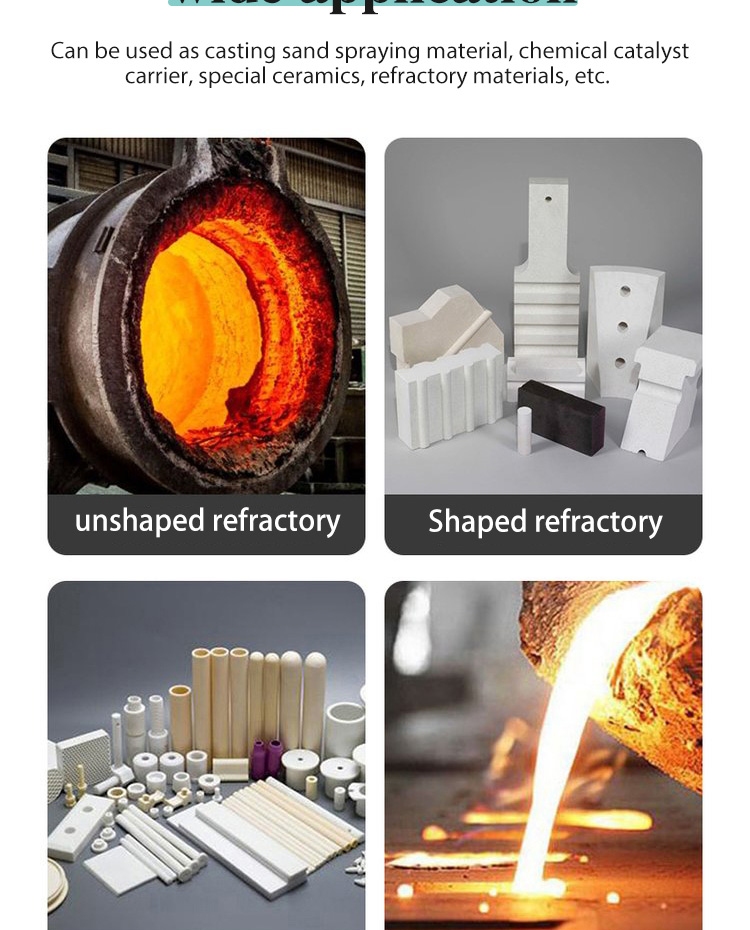 White corundum section sand polishing sandblasting abrasive high temperature refractory material
