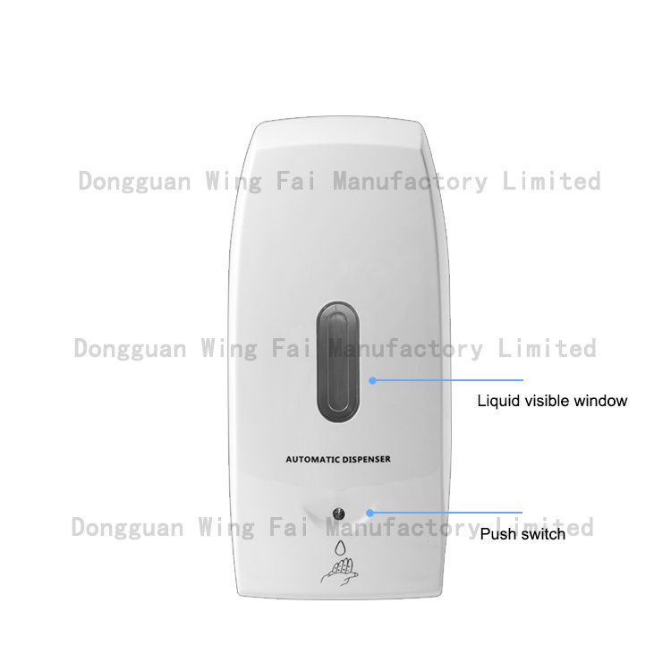 500ml Commercial ABS Wall Mounted Auto Hand Sanitizer Alcohol Liquid Gel Spray Soap Dispenser with Sensor