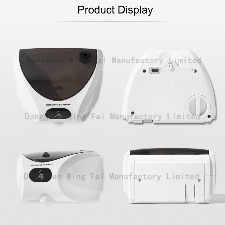 430ml Wall Mounted Automatic Plastic Foaming Acohol Gel Spray Soap Dispenser Touchless for Public Places
