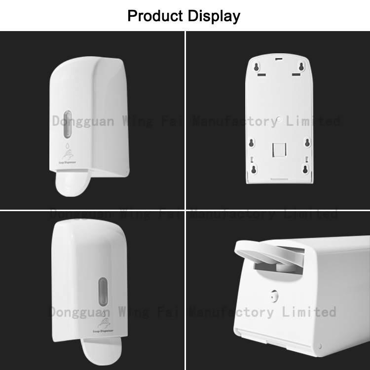 Factory Custom 500 ml Plastic Wall Mounted Hand Sanitizer alcohol Manual Soap Dispenser for Hotel