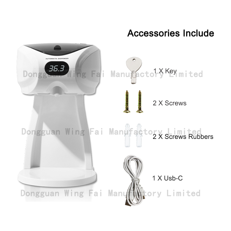 Commercial Wall Mounted 430ml Automatic Hand Sanitizer Alcohol Liquid Foam Spray Soap Dispenser
