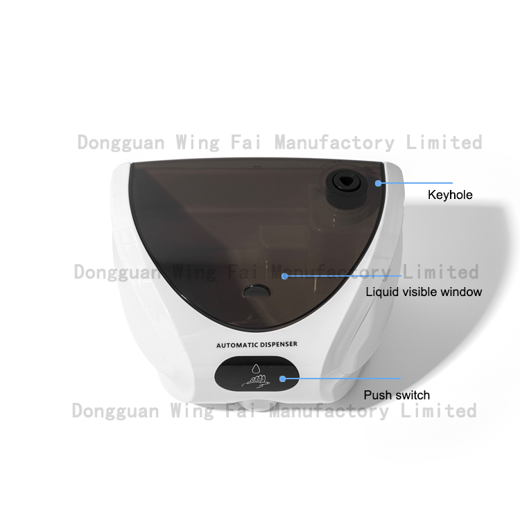430ml Wall Mounted Automatic Plastic Foaming Acohol Gel Spray Soap Dispenser Touchless for Public Places