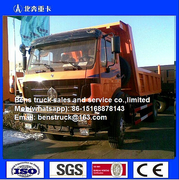 China Best Truck Beiben NG80 4x24x4 6 Wheels Tipper Dump Truck Low Price for Sale