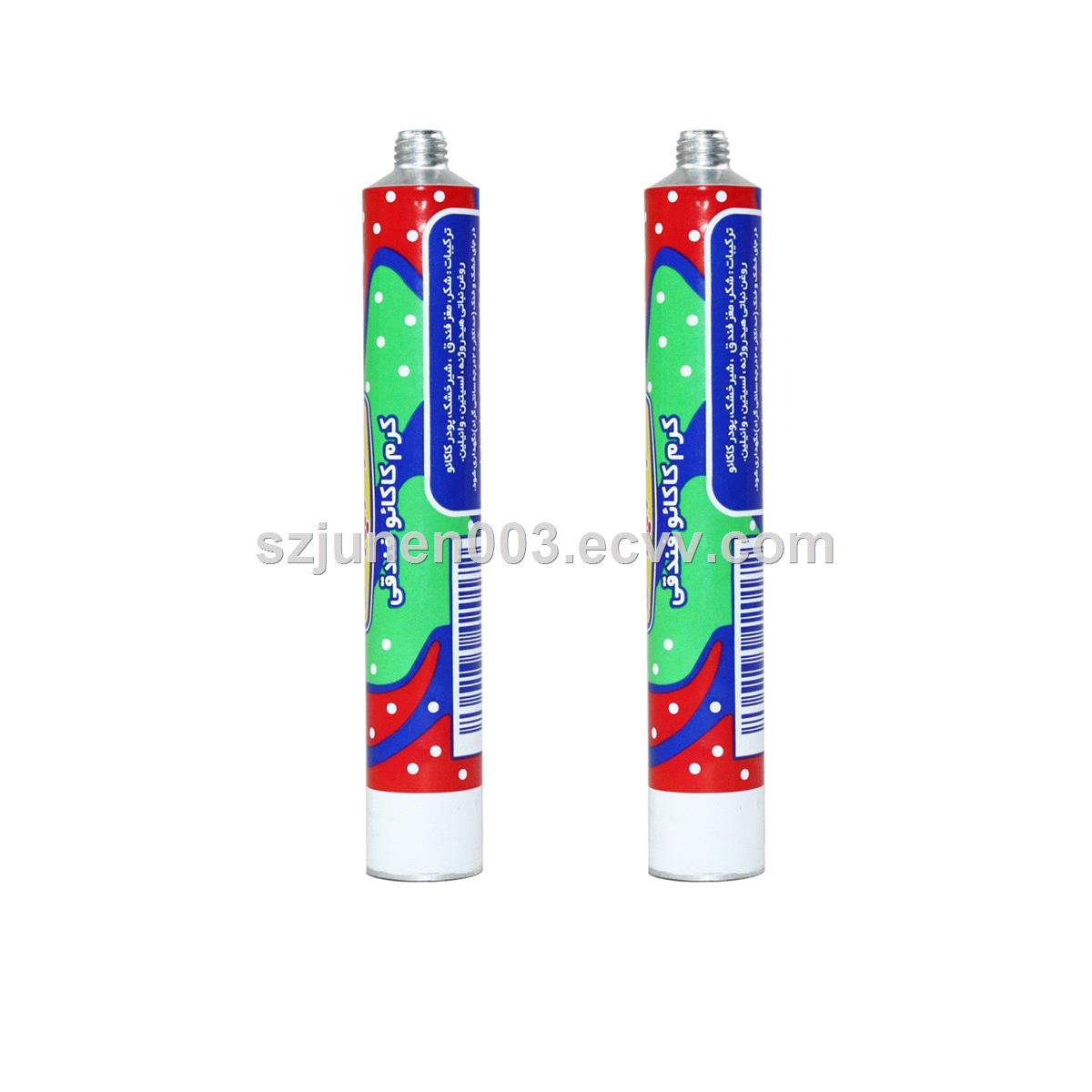 Collapsible aluminum Food packaging tube