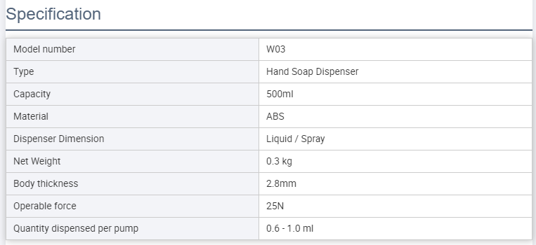 Commercial 500ml Highquality Liquid Spray Alcohol Gel Wall Mounted Manual Soap Dispenser for Public Places