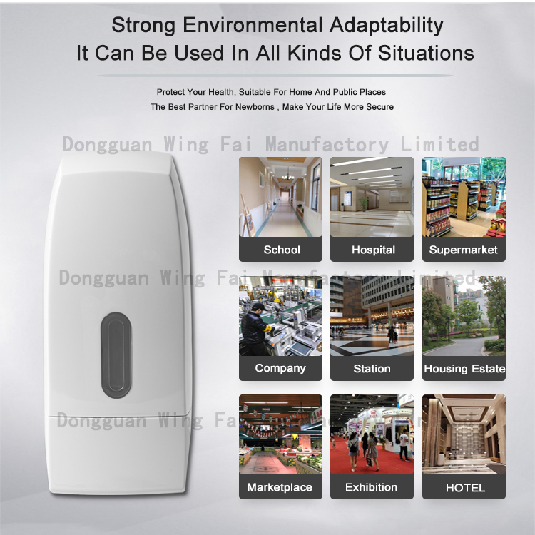 1000ml Wall Mounted Manual Hand Sanitizer Alcohol Liquid Drop Spray Soap Dispenser for Commercial