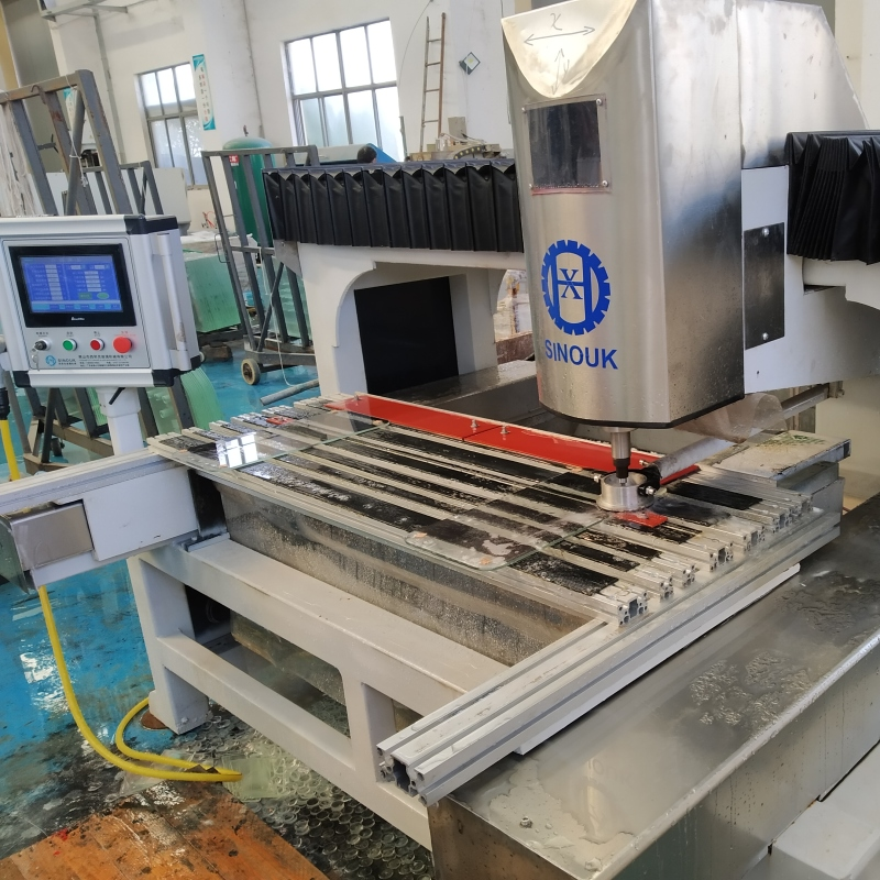 CNC glass drilling machine Horizontal glass puncher