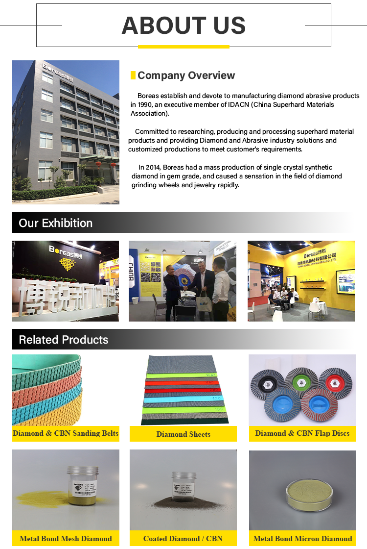 High Quality Flexible Electroplated Diamond Sanding Belts 605000Electroplated Bond Diamond Abrasive Belt