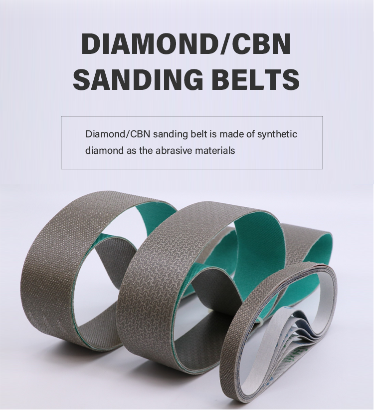 High Quality Flexible Electroplated Diamond Sanding Belts 605000Electroplated Bond Diamond Abrasive Belt