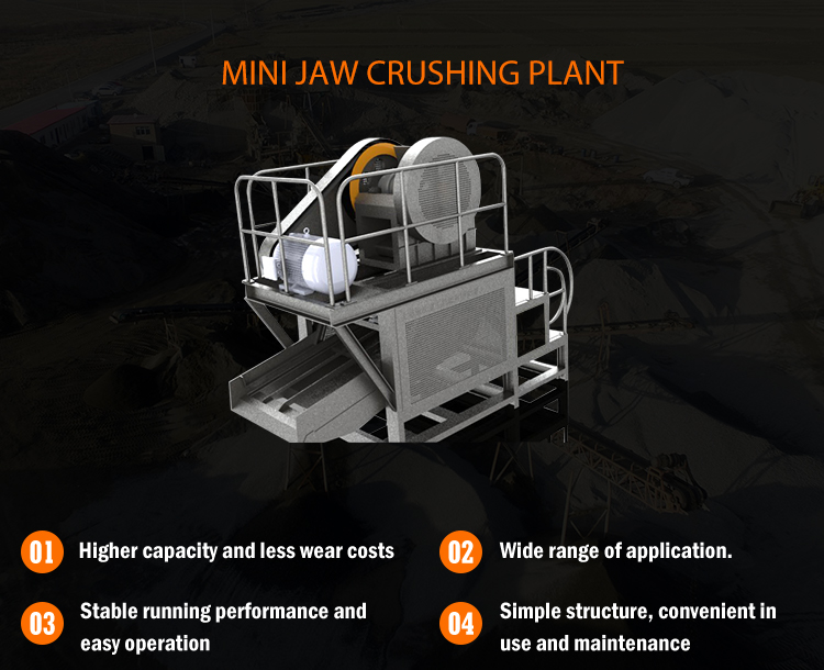 Vanguard Pioneer Mining Machine 20tph Small Rock Stone Jaw Crusher Line