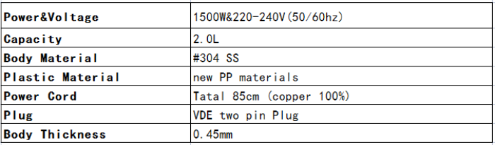 2022 hot sale home electronics appliances water boiling Double Layers Antiscald Electric Kettle