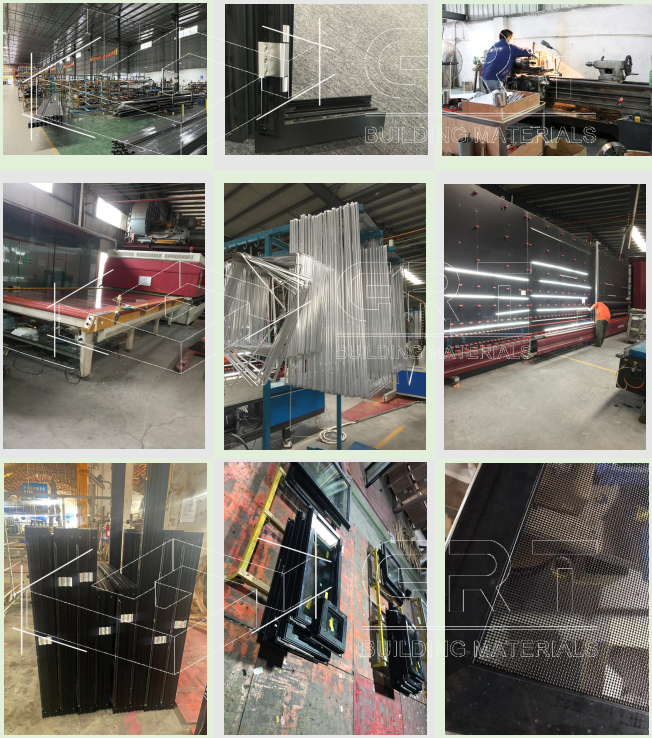 Wholesale Price Thermal Break Aluminum Windows House Building Material New Design Double Glazed Casement Window