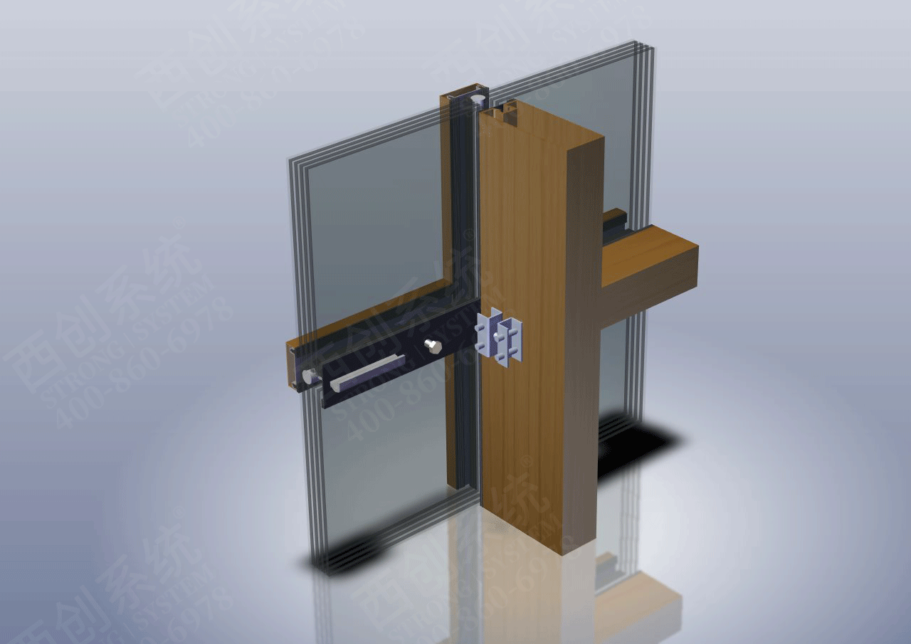 architectural steel profiles for curtain walls Steel system fireproof glass curtain Steel Curtain Wall Profiles