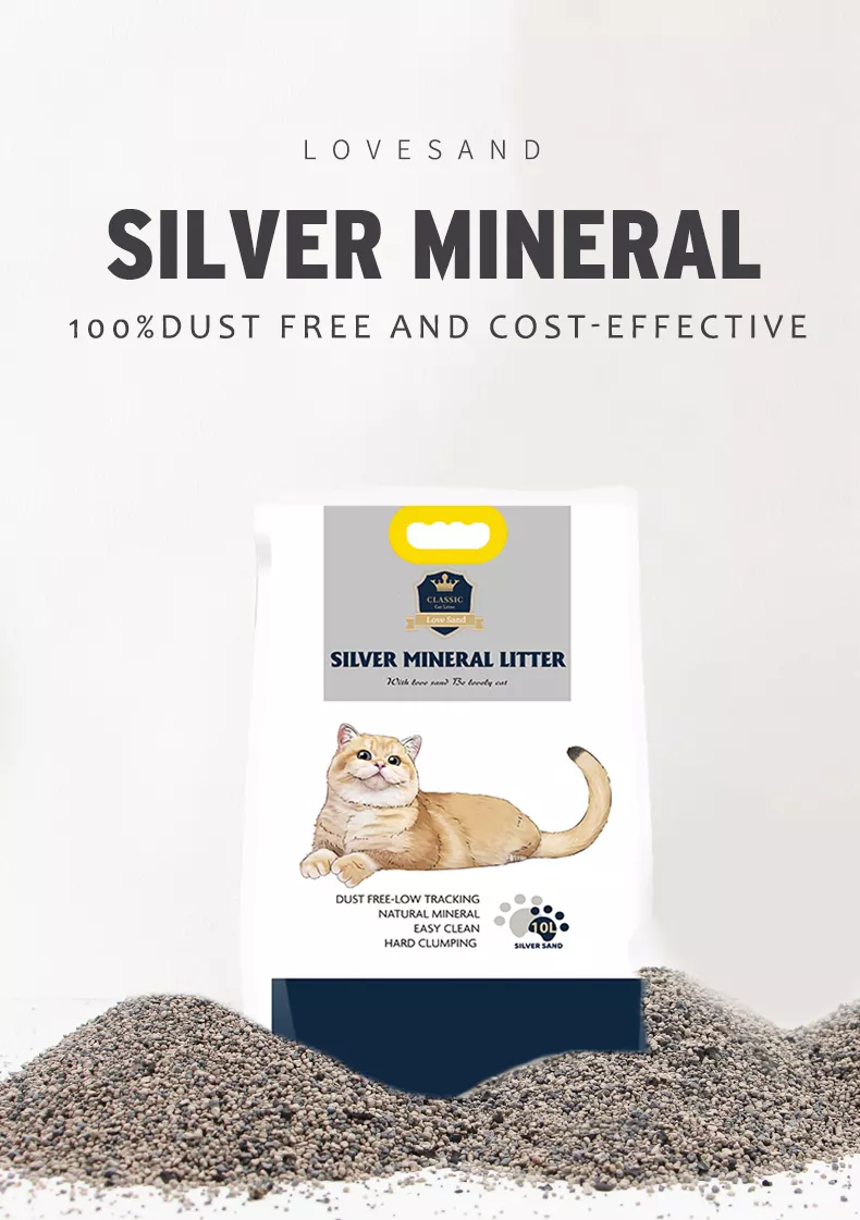 Black Mineral Cat Litter Eco Best Selling Original Cat Sanitary Sand