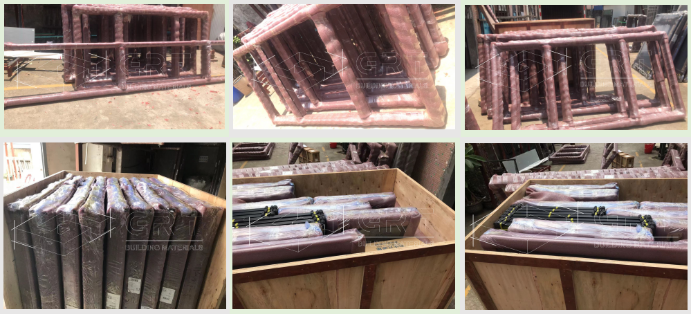 Wholesale Price Thermal Break Aluminum Windows House Building Material New Design Double Glazed Casement Window