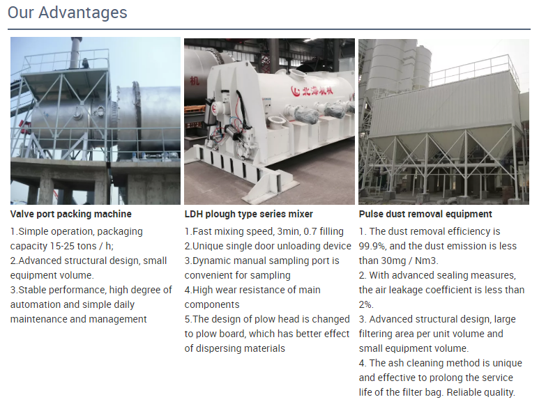 Simple Mortar Making Machine production equipment dry mix mortar production line 25Th dry mortar mixer machines