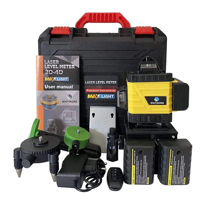 4D Green Beam Rotary SelfLeveling 360 Degree HorizontalVertical 16 Lines Laser Level