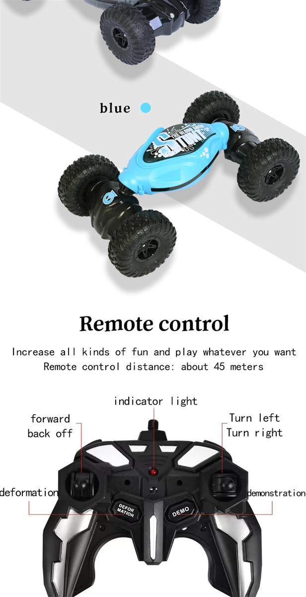 114 Twelvechannel stunt twisting remote control car single remote control