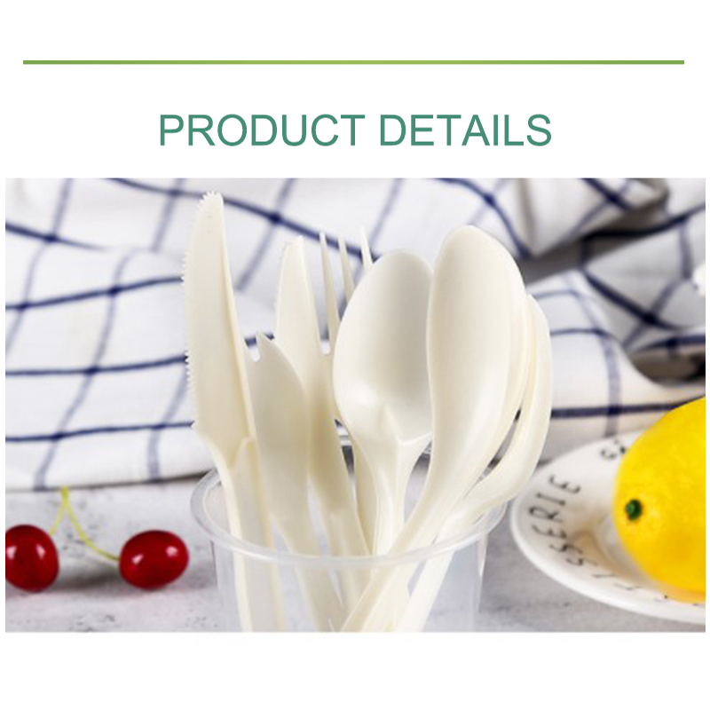 PLA biodegradable cutlery spoon and disposable tableware
