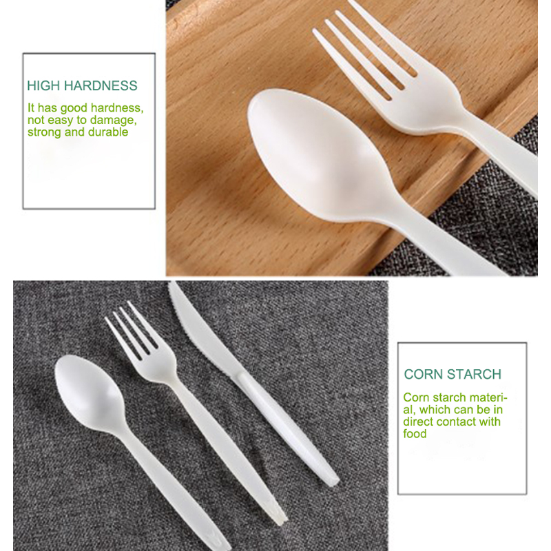 PLA biodegradable cutlery spoon and disposable tableware