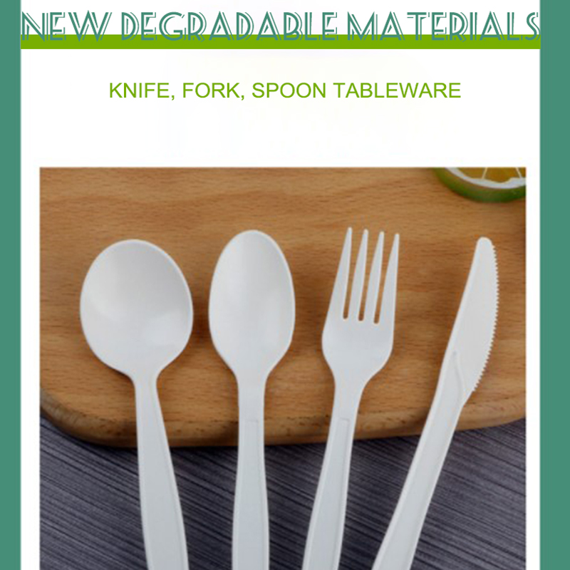 PLA biodegradable cutlery spoon and disposable tableware