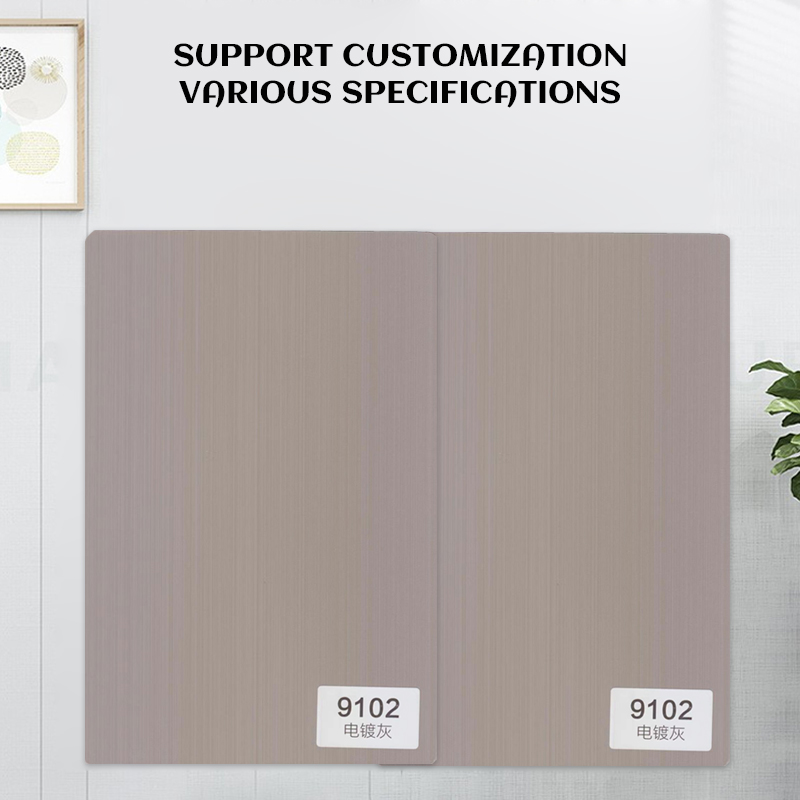 Can be customized bamboo wood panel interior decoration siding fiber panel electroplating gray 9102 customized consulti