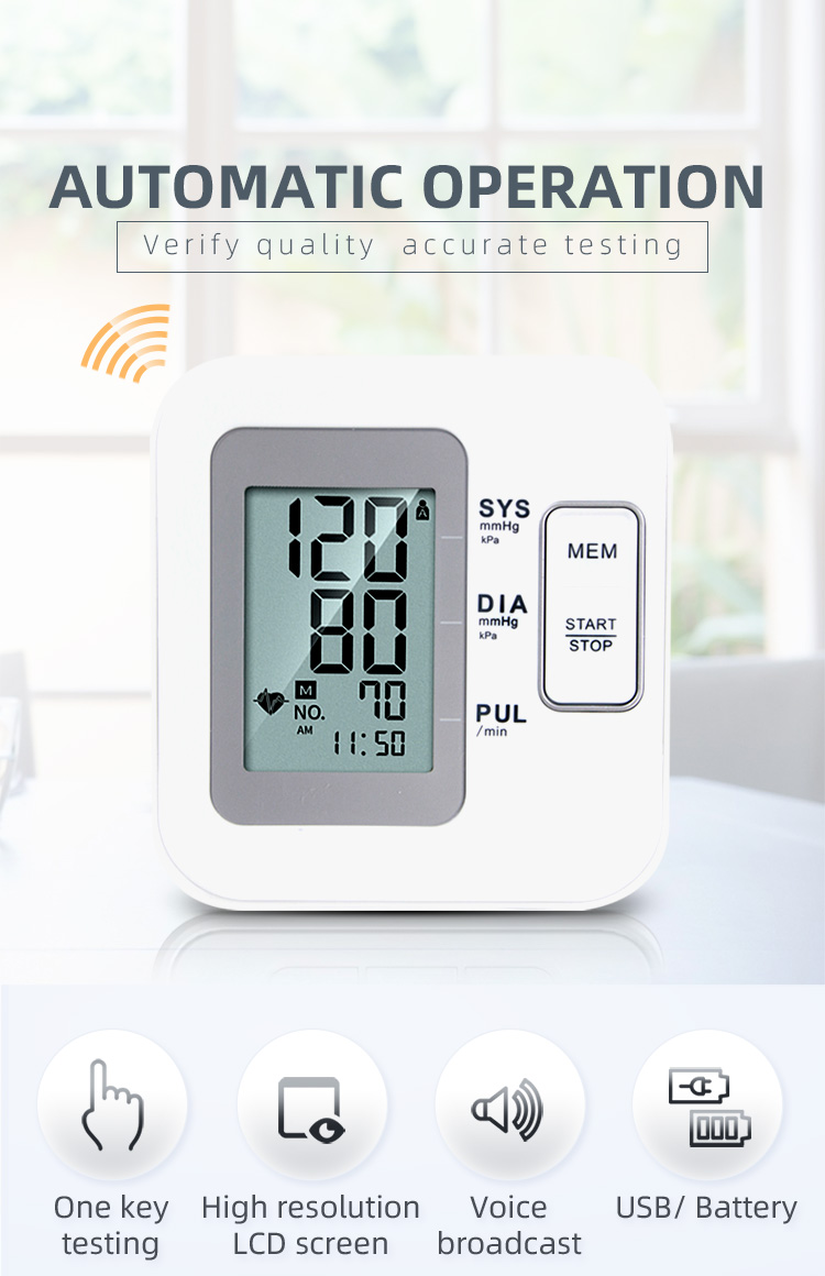 Upper Arm type blood pressure monitor