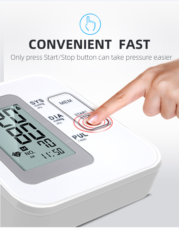 Upper Arm type blood pressure monitor