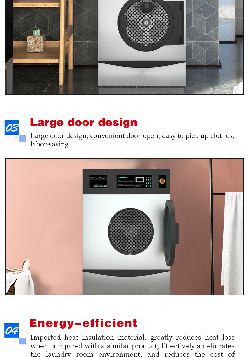 BONYDSE Industrial dryers Hotel industrial washing machine Hotel hospital laundry equipment