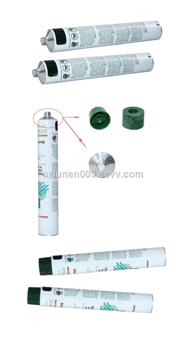 collapsible aluminum hair color cream tube