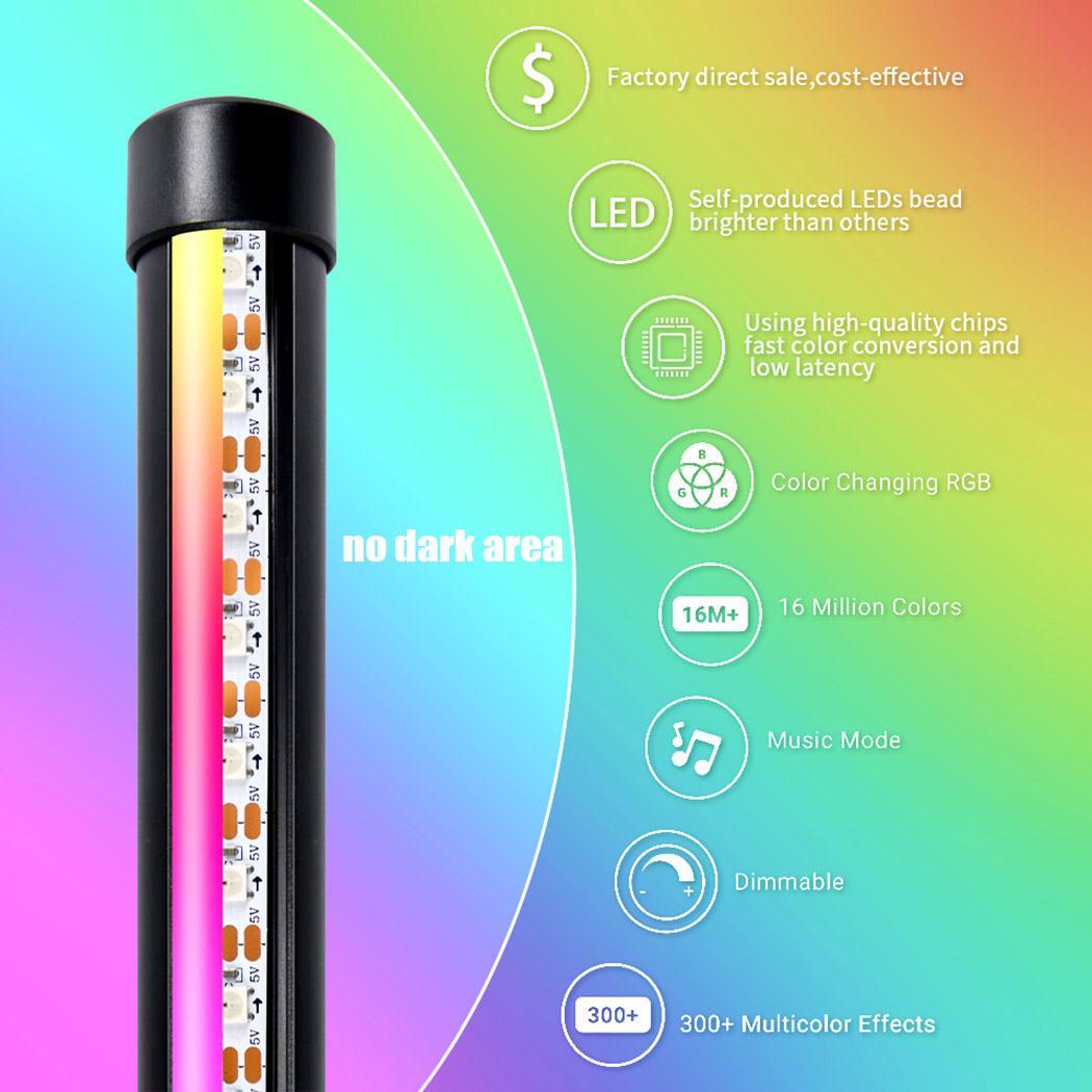 Modern Nordic Tripod Lighting Standing Lamps Remote Control RGB LED Tripod Corner Stand Floor Lamp For Living Room Bedro