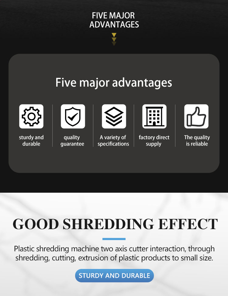 Shredmaster It Has Strong Crushing Capacity Large Torque Low Noise