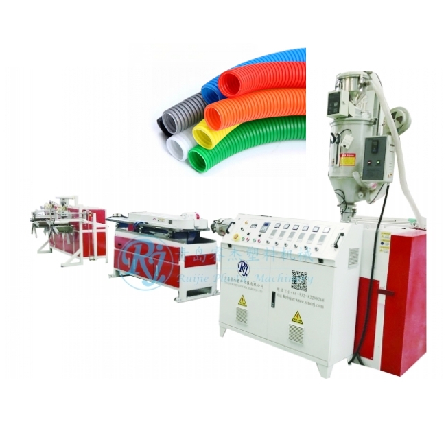 PVC PE PP Corrugated Pipe Plastic Pipe Production Line