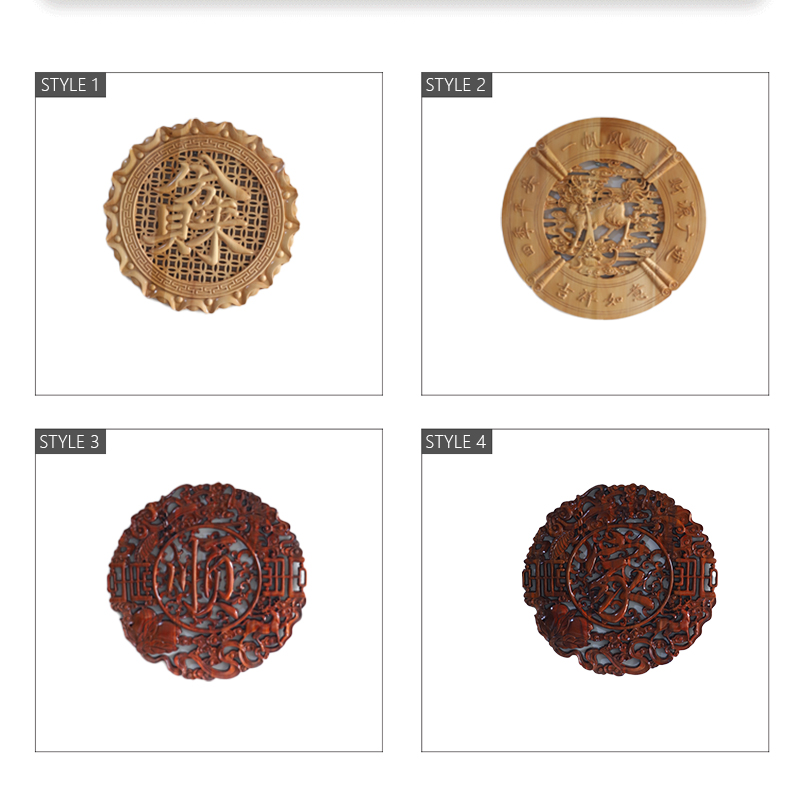 Customizable new Chinesestyle camphor wood handcarved wall hanging screen Chinesestyle decorative painting porch livi
