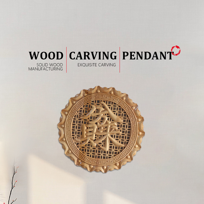 Customizable new Chinesestyle camphor wood handcarved wall hanging screen Chinesestyle decorative painting porch livi