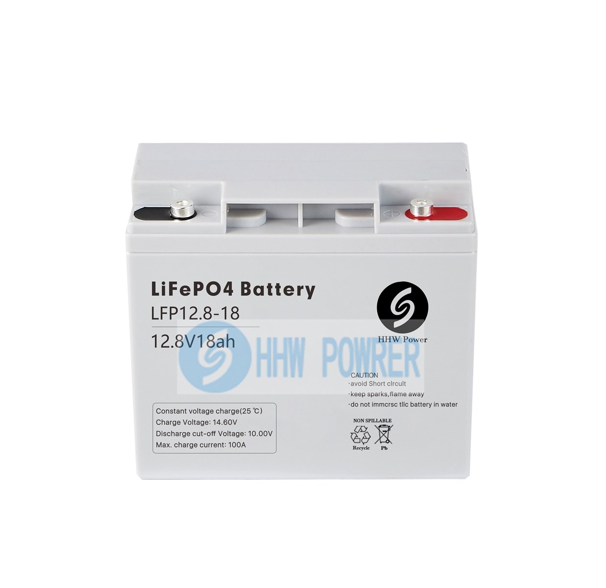 128v18ah LiFePO4 deep cycle and high performance designed for for ups and solar power system applications