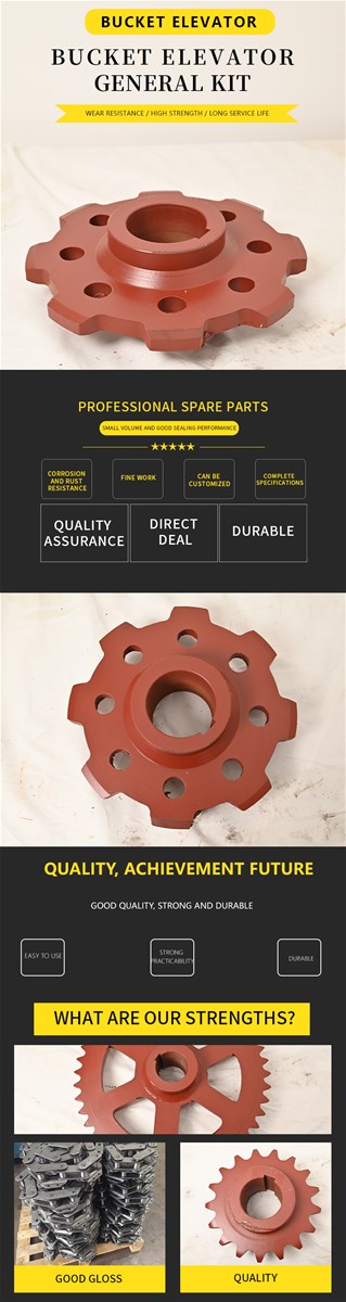 Customizable Auto Parts Hopper Traction Chain Head Wheel HeadTail Shaft Bearing Housing Seal Box LargeSmall Sprocket