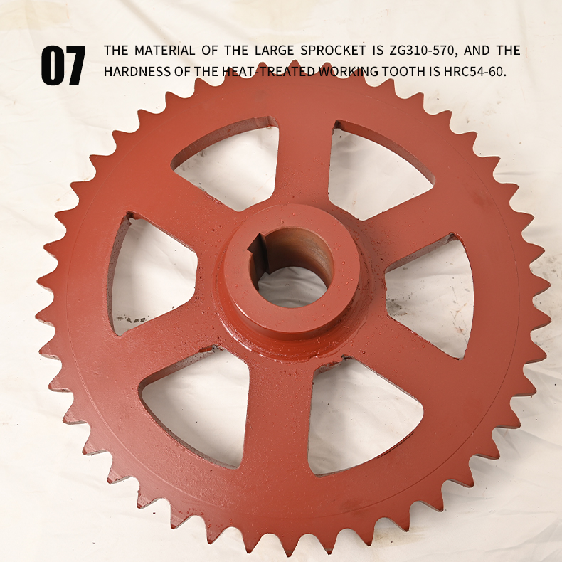 Customizable Auto Parts Hopper Traction Chain Head Wheel HeadTail Shaft Bearing Housing Seal Box LargeSmall Sprocket