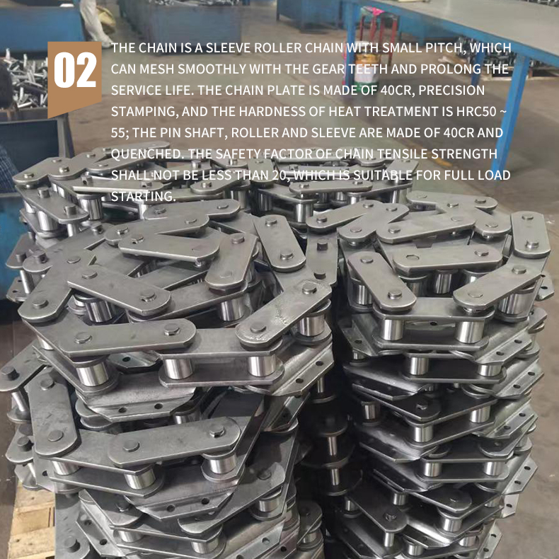 Customizable Auto Parts Hopper Traction Chain Head Wheel HeadTail Shaft Bearing Housing Seal Box LargeSmall Sprocket