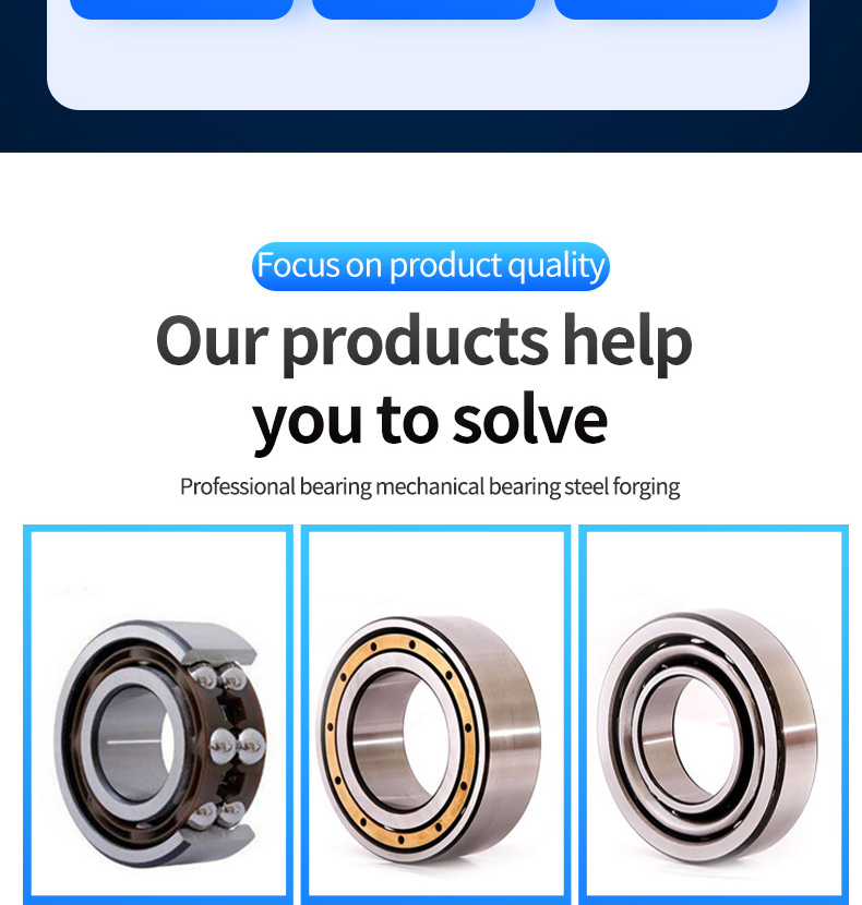 Construction Machinery DoubleRow Angular Contact Ball Bearings 5200520152105212