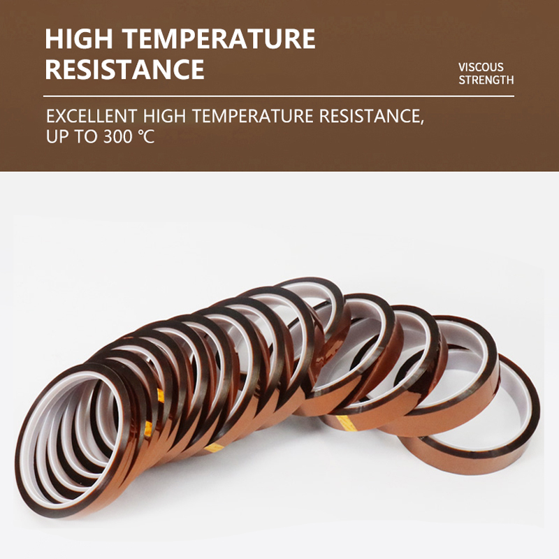 Gold finger high temperature adhesive tape battery heat transfer brown insulation tape PI gold finger high temperature a