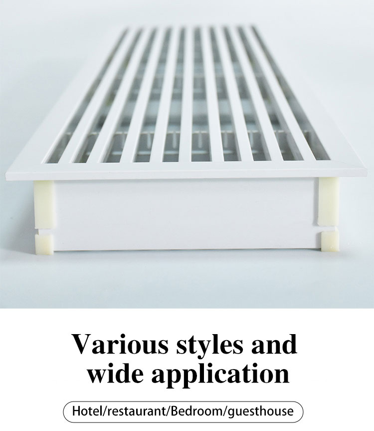 Aluminum alloy air conditioning outlet shutter ventilation cover